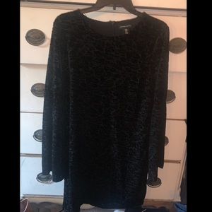 Adrienne Vittadini Black Velvet Dress